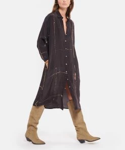 Isabel Marant Bottes Denvee Cuir Suédé Taupe -Golden Goose-boutique imarb look20220817 223