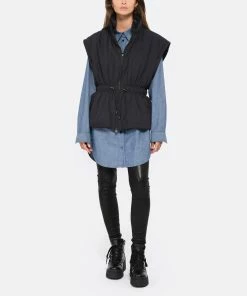 Isabel Marant Bottines Mealie Cuir Noir -Golden Goose-boutique imarb look20220824 337