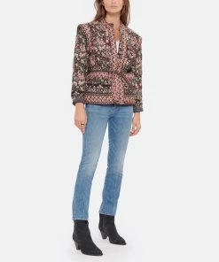 Isabel Marant Bottines Darizo Veau Velours Noir Délavé -Golden Goose-boutique imarb look20220830 643