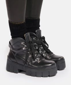 Isabel Marant Bottines Mealie Cuir Noir -Golden Goose-boutique imarb look20220831 46