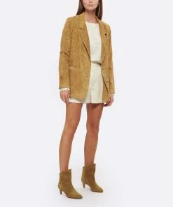 Isabel Marant Bottines Dripi Cuir De Veau Taupe -Golden Goose-boutique imarb look20220902 325