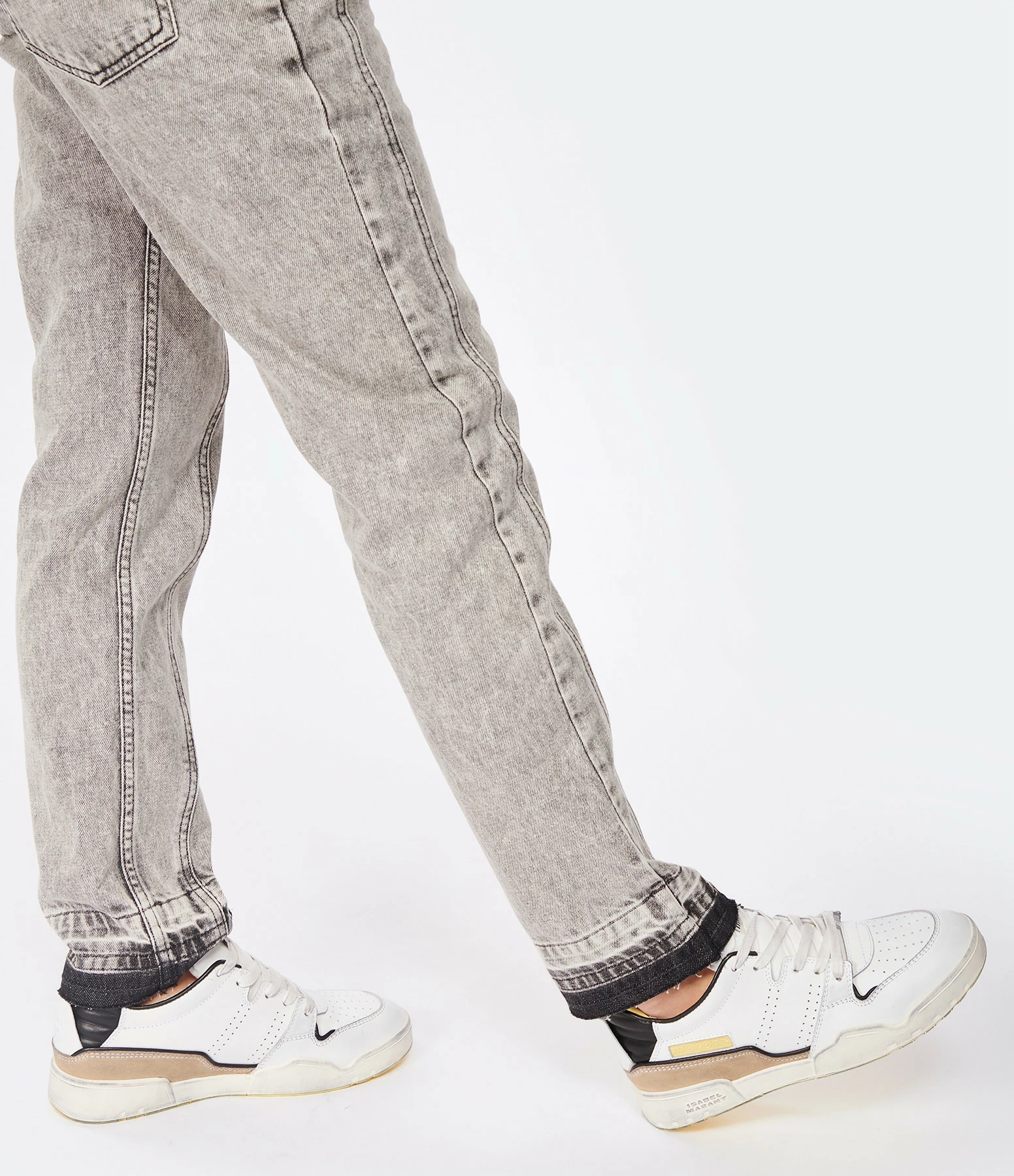 Isabel Marant Baskets Emree Cuir Noir Jaune 7 Isabel Marant Baskets Emree Cuir Noir Jaune – Image 5