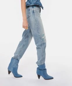 Isabel Marant Bottines Rouxa Coton Bleu Clair 15 Isabel Marant Bottines Rouxa Coton Bleu Clair -Golden Goose-boutique imarb look20230125 131