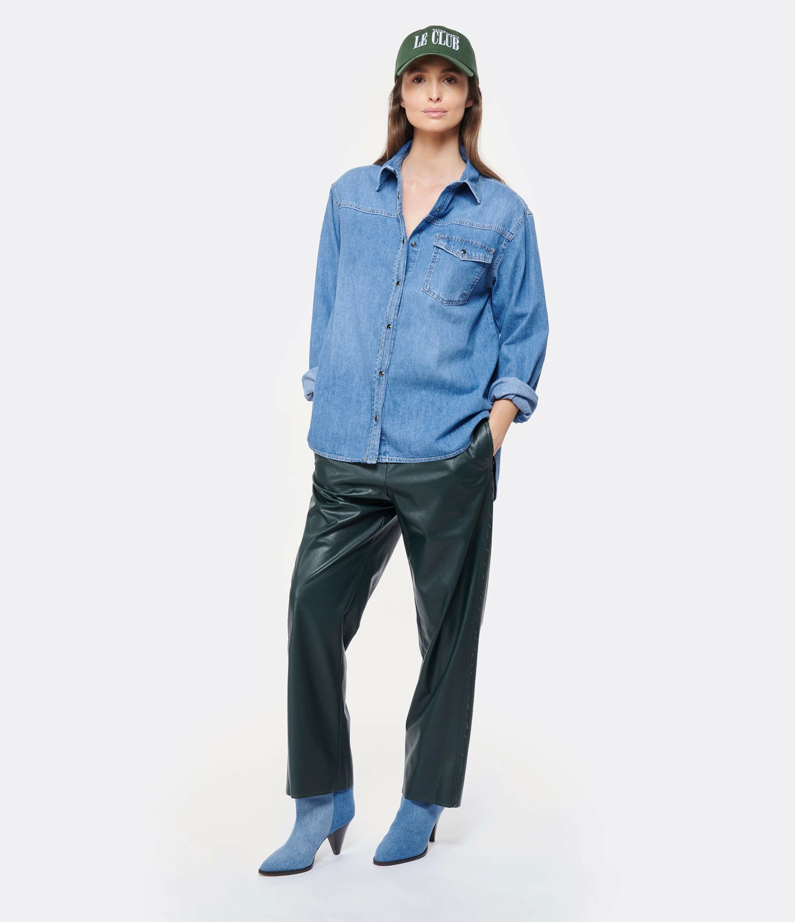 Isabel Marant Bottines Rouxa Coton Bleu Clair 10 Isabel Marant Bottines Rouxa Coton Bleu Clair – Image 8