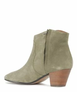 Isabel Marant Bottines Dicker Veau Velours Taupe -Golden Goose-boutique imarb26400 pck20200821 3 1