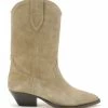 Isabel Marant Bottines Duerto Cuir Suédé Taupe -Golden Goose-boutique imarb30218 pck20201202 1 1