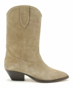 Isabel Marant Bottines Duerto Cuir Suédé Taupe