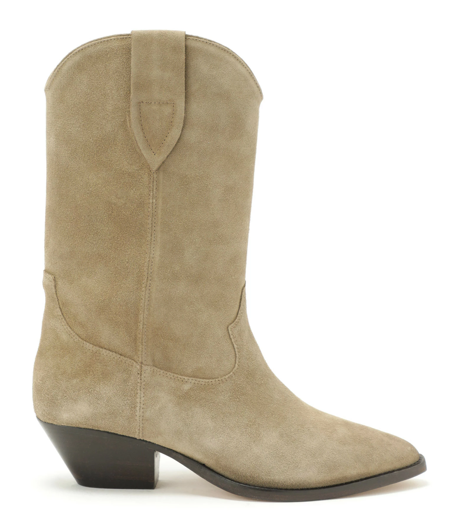 Isabel Marant Bottines Duerto Cuir Suédé Taupe 3 Isabel Marant Bottines Duerto Cuir Suédé Taupe