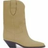 Isabel Marant Bottines Dahope Veau Velours Taupe -Golden Goose-boutique imarb36844 taupe 1 1 1