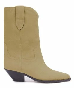 Isabel Marant Bottines Dahope Veau Velours Taupe