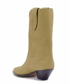 Isabel Marant Bottines Dahope Veau Velours Taupe -Golden Goose-boutique imarb36844 taupe 3 1
