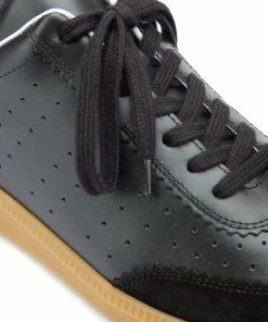 Isabel Marant Baskets Bryce Cuir Noir -Golden Goose-boutique imarb44984 pck20220527 4 scaled