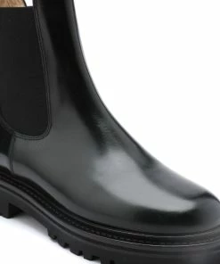 Isabel Marant Bottines Castay Cuir De Veau Noir -Golden Goose-boutique imarb44995 pck20220616 4