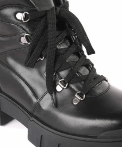 Isabel Marant Bottines Mealie Cuir Noir -Golden Goose-boutique imarb45007 pck20220822 4