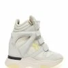 Isabel Marant Baskets Balskee Cuir Blanc Jaune Clair -Golden Goose-boutique imarb49862 pck20230110 1