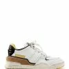 Isabel Marant Baskets Emree Cuir Noir Jaune -Golden Goose-boutique imarb49865 pck20221129 1