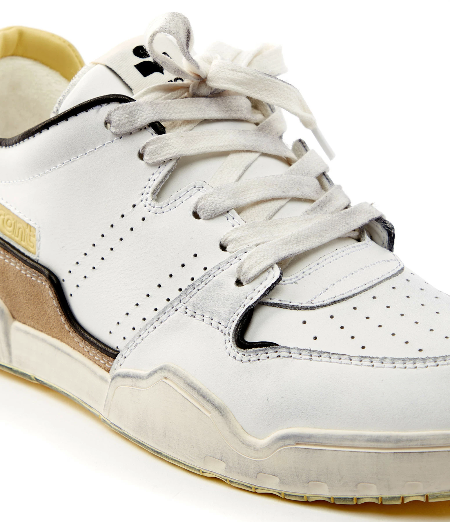 Isabel Marant Baskets Emree Cuir Noir Jaune 6 Isabel Marant Baskets Emree Cuir Noir Jaune – Image 4