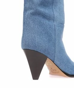 Isabel Marant Bottines Rouxa Coton Bleu Clair 14 Isabel Marant Bottines Rouxa Coton Bleu Clair -Golden Goose-boutique imarb49866 pck20230124 4