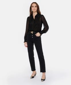 Isabel Marant Sandales Elina Cuir Noir -Golden Goose-boutique imare look20221222 128