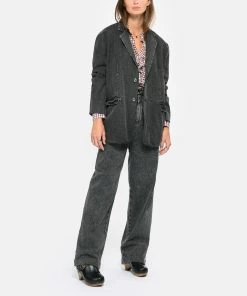 Isabel Marant Sabots Titya Cuir Noir -Golden Goose-boutique imars look20220823 42 1