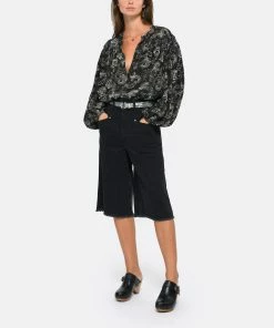 Isabel Marant Sabots Titya Cuir Noir -Golden Goose-boutique imars look20220823 453 1