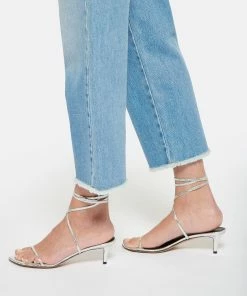 Isabel Marant Sandales Aridee Cuir Argenté -Golden Goose-boutique imars look20221129 20 2