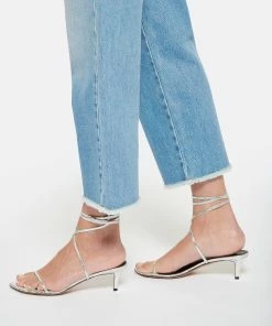 Isabel Marant Sandales Aridee Cuir Argenté -Golden Goose-boutique imars look20221129 20