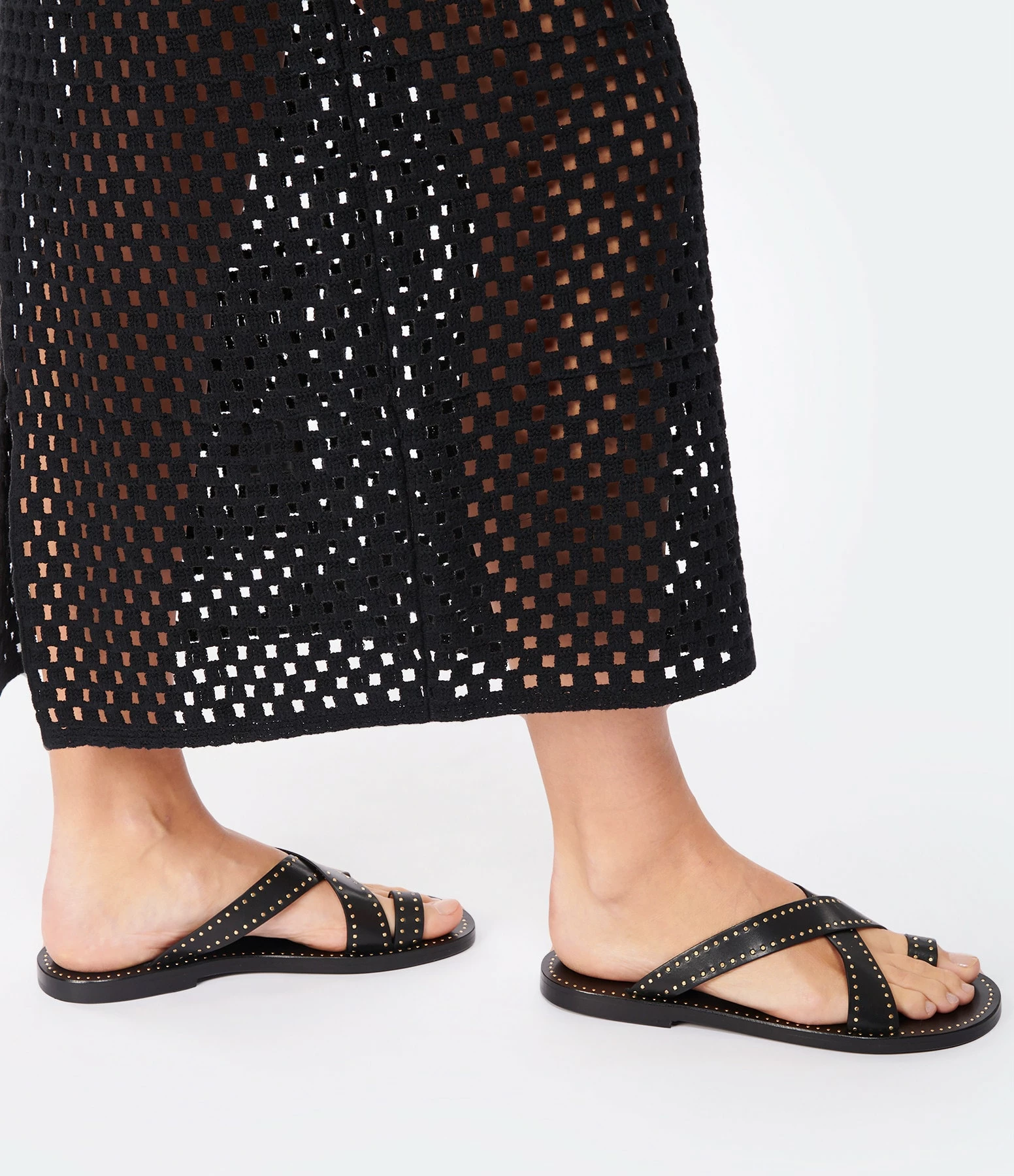Isabel Marant Sandales Jinsay Cuir Noir 7 Isabel Marant Sandales Jinsay Cuir Noir – Image 5