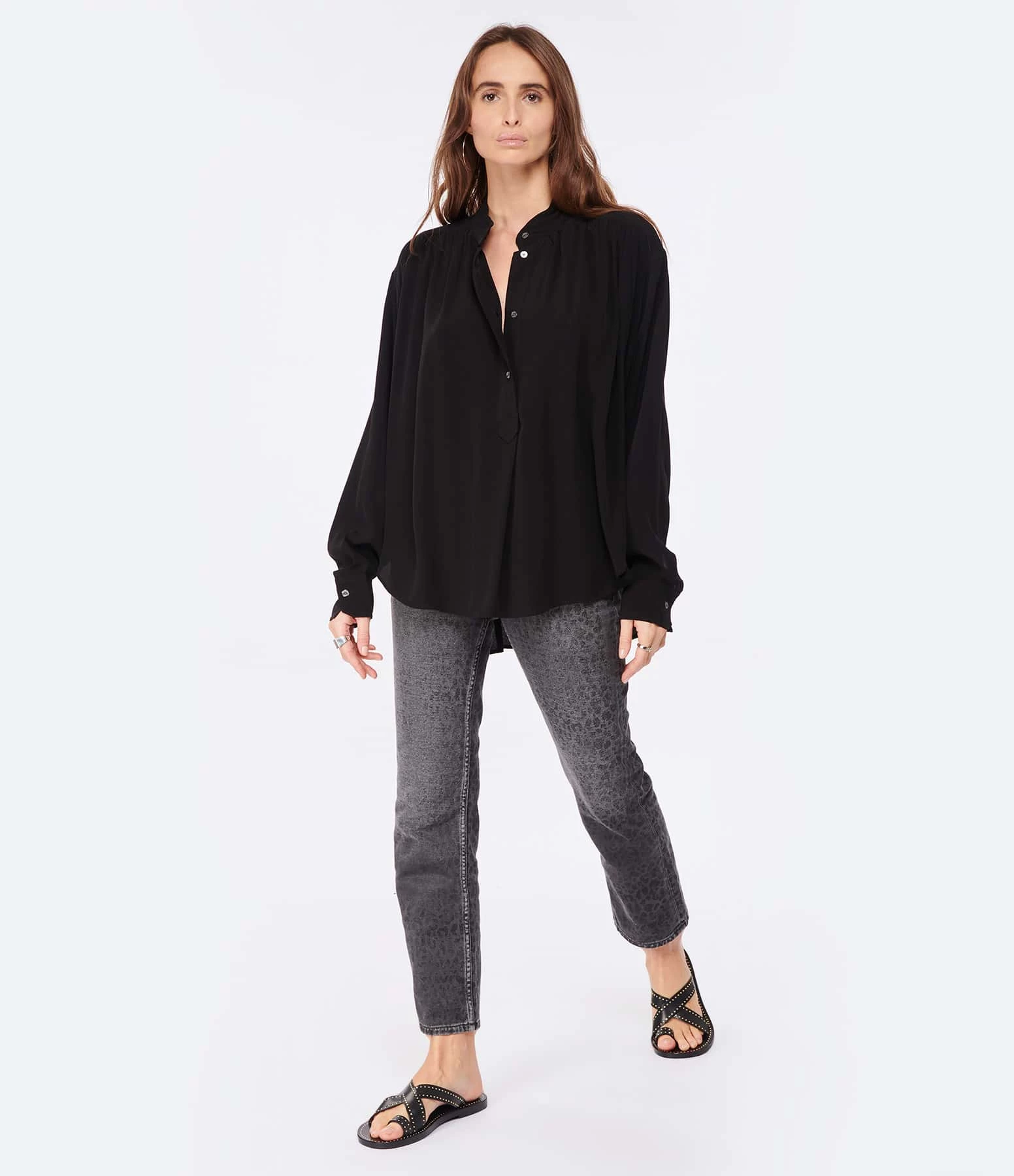 Isabel Marant Sandales Jinsay Cuir Noir 9 Isabel Marant Sandales Jinsay Cuir Noir – Image 7