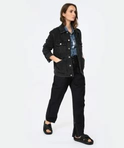 Isabel Marant Mules Niloo Cuir Noir -Golden Goose-boutique imars look20221228 60
