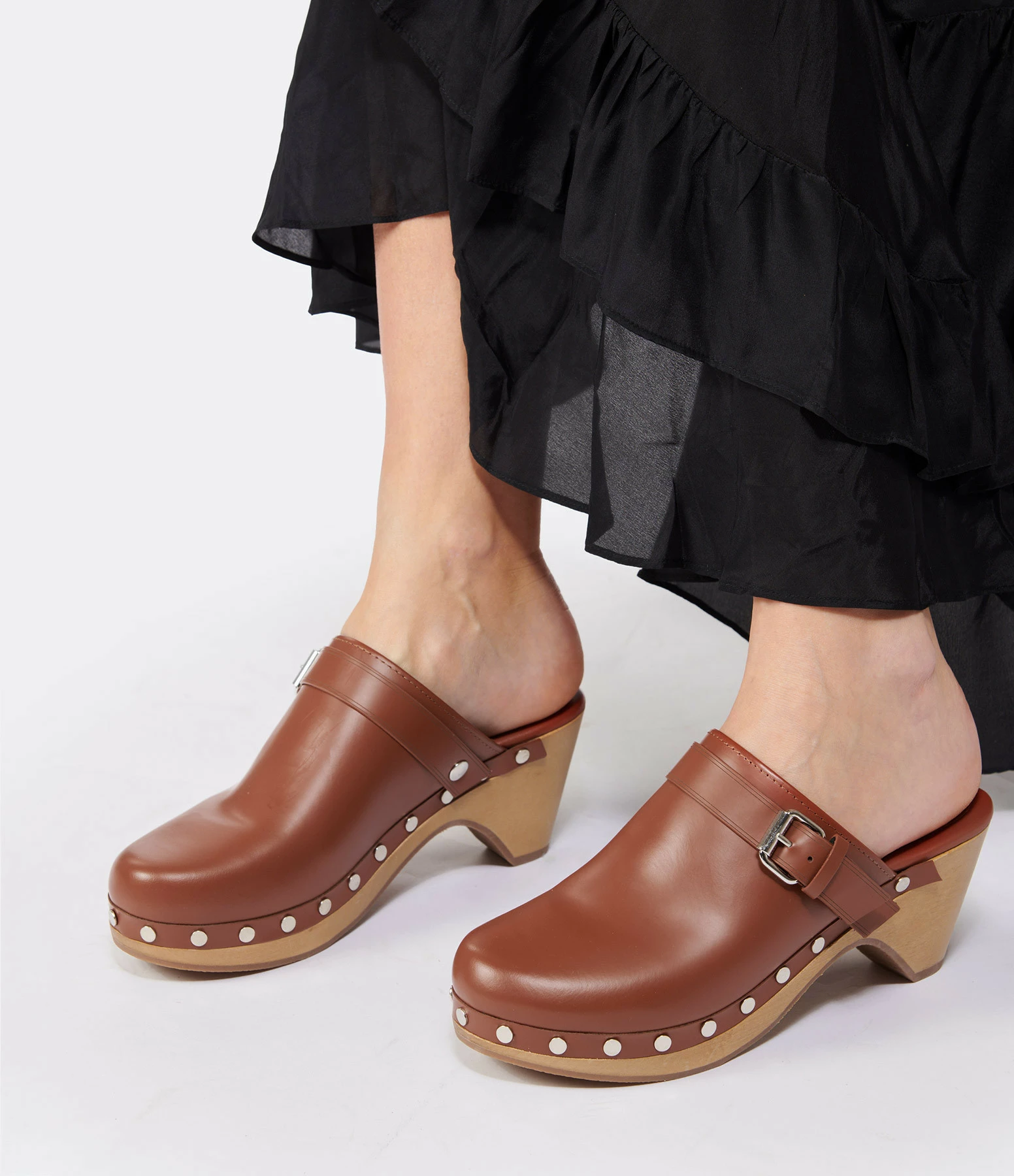 Isabel Marant Sabots Titya Cuir Cognac 7 Isabel Marant Sabots Titya Cuir Cognac – Image 5
