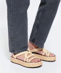 Isabel Marant Sandales Edon Coton Naturel 13 Isabel Marant Sandales Edon Coton Naturel -Golden Goose-boutique imars look20230203 77