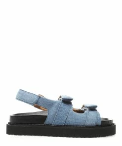Isabel Marant Sandales Madee Coton Bleu Clair