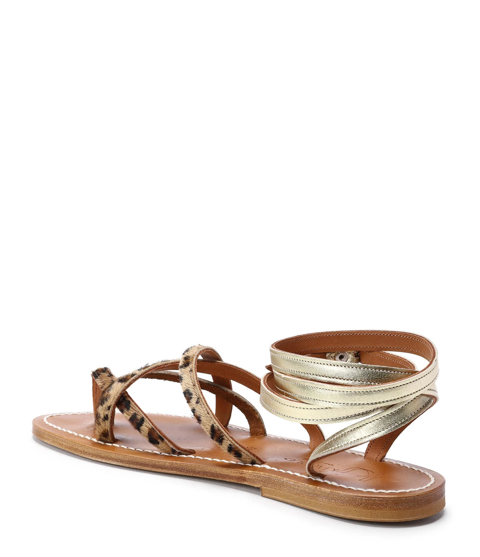 K.jacques Sandales Zenobie Léopard Lame Platine 4 K.jacques Sandales Zenobie Léopard Lame Platine – Image 2