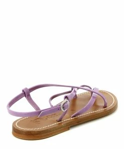K.jacques Sandales Ingrid Cuir Mira Lagon Violet -Golden Goose-boutique ingrid mira lagon 0002