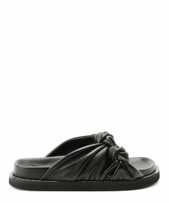 Joseph Mules Cuir Noir