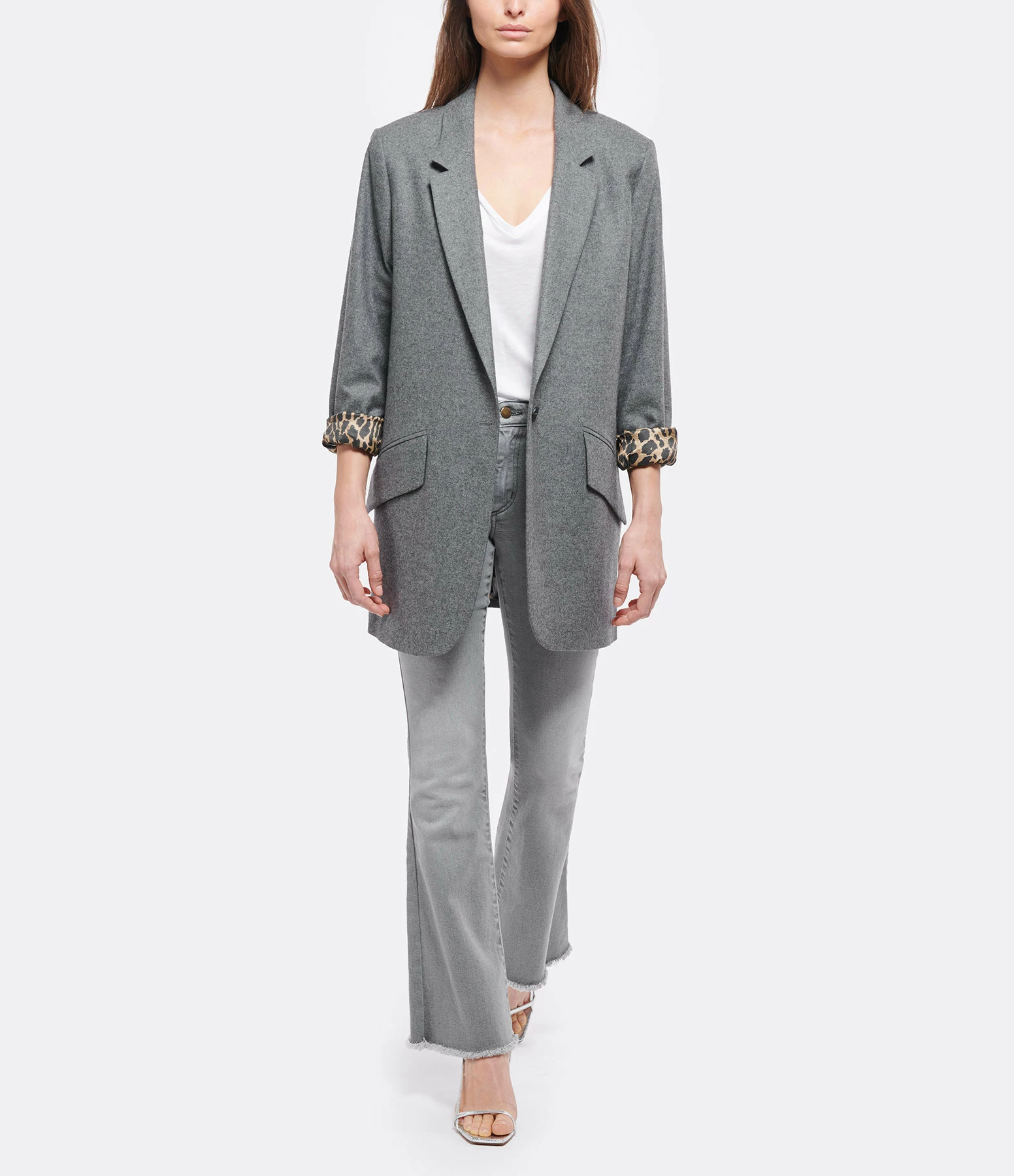 JEANNE VOULAND Sandales Sublim Double Cuir Texturé Argenté 10 JEANNE VOULAND Sandales Sublim Double Cuir Texturé Argenté – Image 8