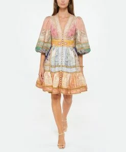 JEANNE VOULAND Sandales Sublim Cuir Texturé Doré -Golden Goose-boutique jvoul look20220608 110