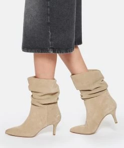 JEANNE VOULAND Bottines Badi 70 Cuir Suédé Beige 15 JEANNE VOULAND Bottines Badi 70 Cuir Suédé Beige -Golden Goose-boutique jvoul look20221027 565