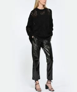 JEANNE VOULAND Sandales Saul Bloc Cuir Mat Noir -Golden Goose-boutique jvoul look20230214 169