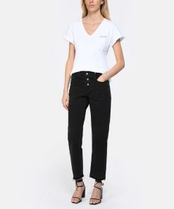 JEANNE VOULAND Sandales Saul Bloc Cuir Mat Noir -Golden Goose-boutique jvoul look20230214 338