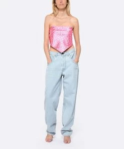 JEANNE VOULAND Sandales Sublim Double Cuir Lisse Rose -Golden Goose-boutique jvoul look20230222 138 1