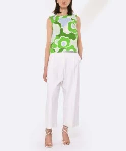 JEANNE VOULAND Sandales Saul Bloc Cuir Mat Blanc -Golden Goose-boutique jvoul look20230223 239 1