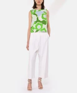 JEANNE VOULAND Sandales Saul Bloc Cuir Mat Blanc -Golden Goose-boutique jvoul look20230223 239