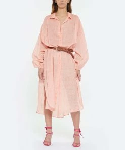 JEANNE VOULAND Sandales Sublim Nœud Cuir Suédé Fuschia -Golden Goose-boutique jvoul look20230228 337 1