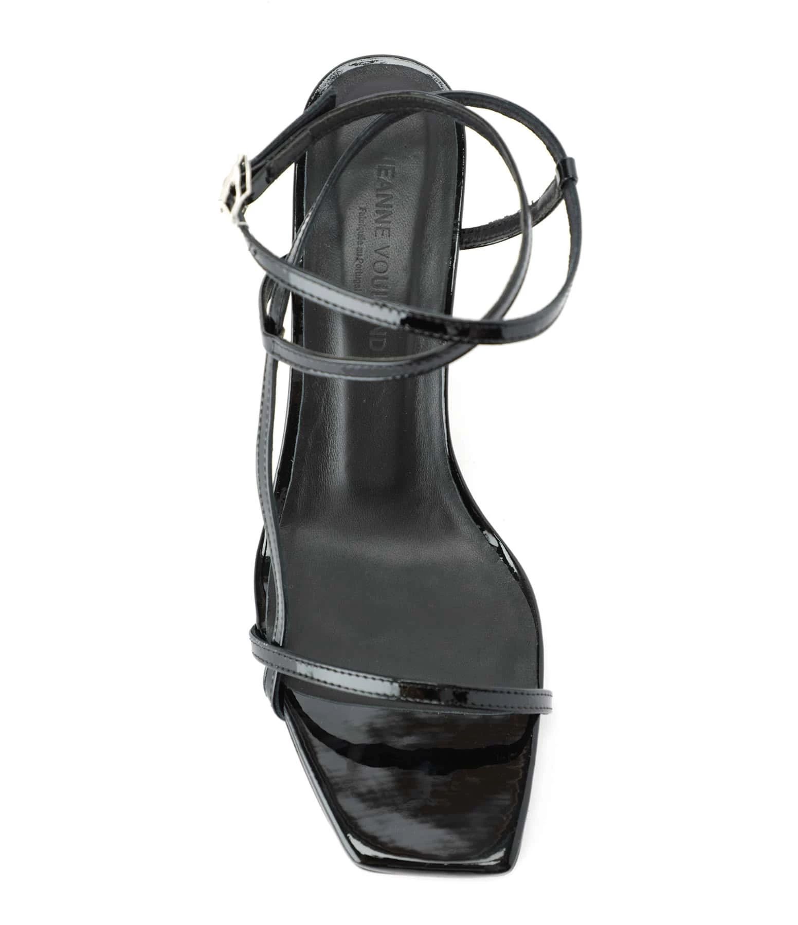 JEANNE VOULAND Sandales Sublim Double Cuir Verni Noir 3 JEANNE VOULAND Sandales Sublim Double Cuir Verni Noir – Image 2