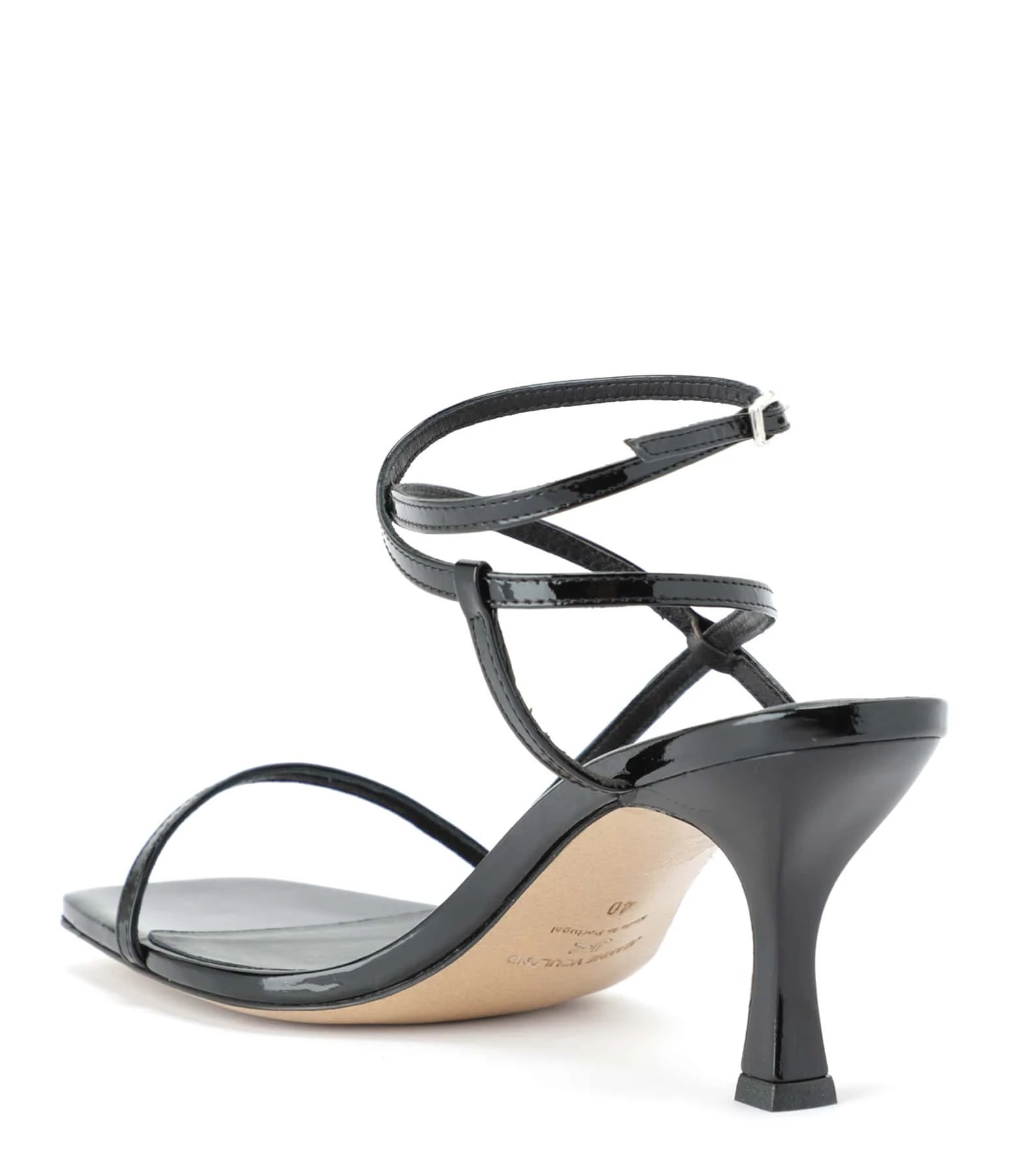 JEANNE VOULAND Sandales Sublim Double Cuir Verni Noir 4 JEANNE VOULAND Sandales Sublim Double Cuir Verni Noir – Image 3