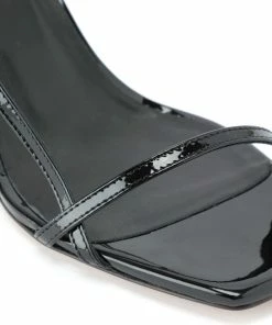 JEANNE VOULAND Sandales Sublim Double Cuir Verni Noir -Golden Goose-boutique jvoul33488 pck20210602 4
