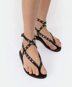 K.jacques Sandales Deltapyr Ebene Cuir Pul Noir Pyramides Argenté 18 K.jacques Sandales Deltapyr Ebene Cuir Pul Noir Pyramides Argenté -Golden Goose-boutique kja0h look20230117 673