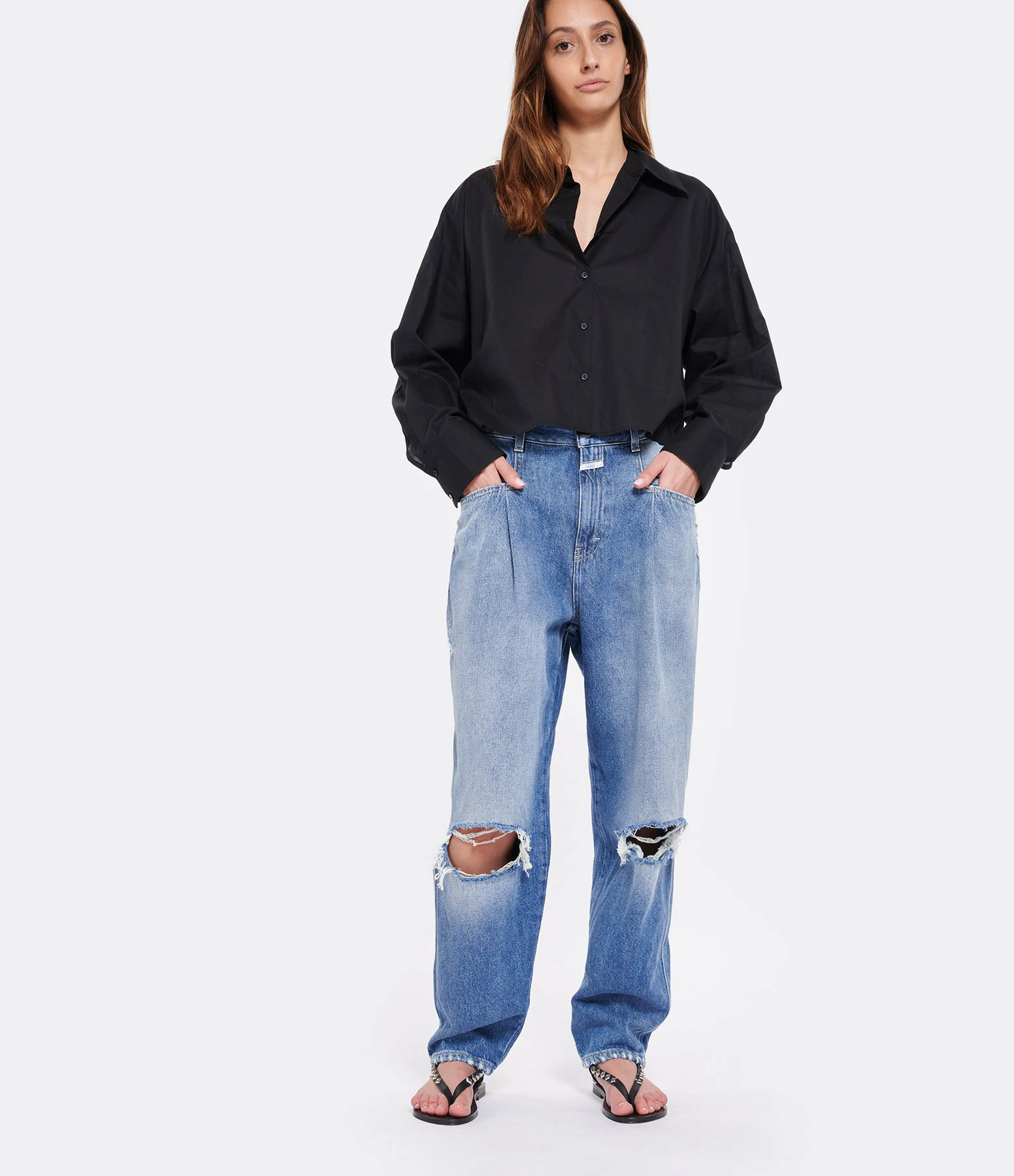 K.jacques Sandales Deltapyr Ebene Cuir Pul Noir Pyramides Argenté 14 K.jacques Sandales Deltapyr Ebene Cuir Pul Noir Pyramides Argenté – Image 12